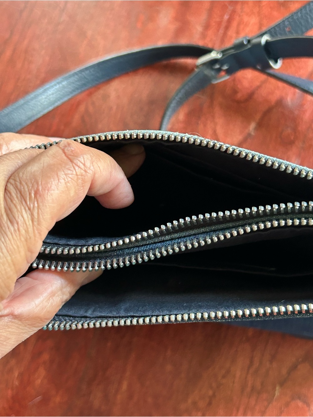 Coach Denim Mia two-Toned Crossbody Bag 91458 - Picture 4 of 13